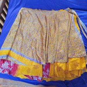 DarnGood Yarn reversible wrap-around skirt